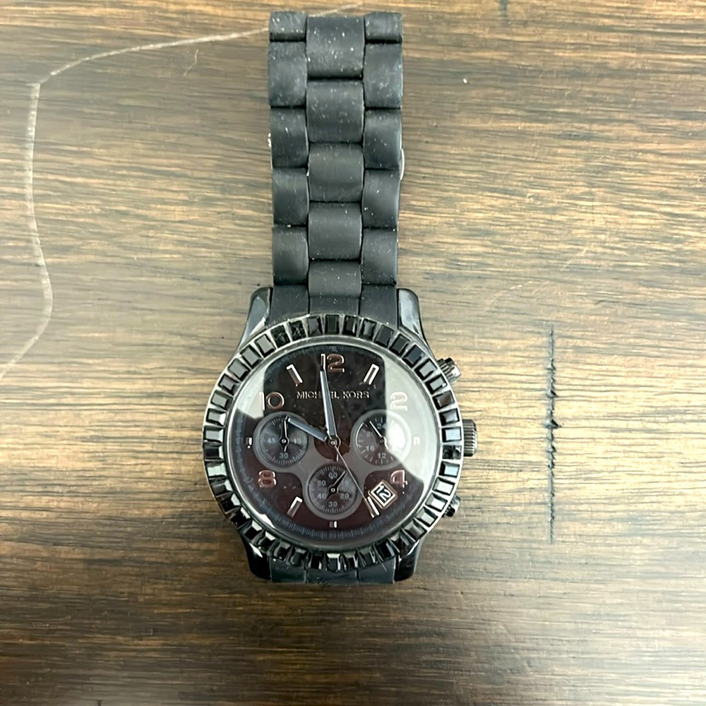 WATCH MICHAEL KORS SILICONE BLACK BLACK UNISEX -